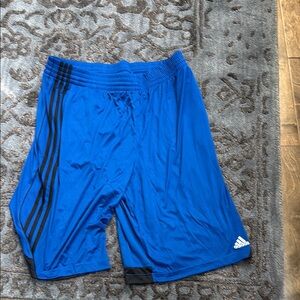 Adidas Performance Blue Black Athletic Shorts
